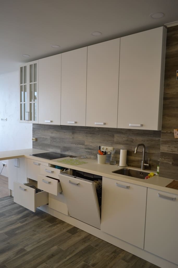 Белая кухня в скандинавском стиле 5 Белая кухня в скандинавском стиле 5