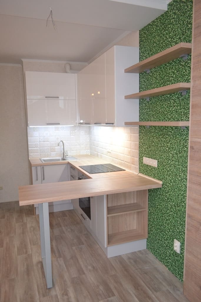 Бело-серая кухня 2 Бело-серая кухня 2