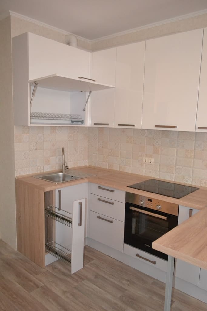 Бело-серая кухня 4 Бело-серая кухня 4