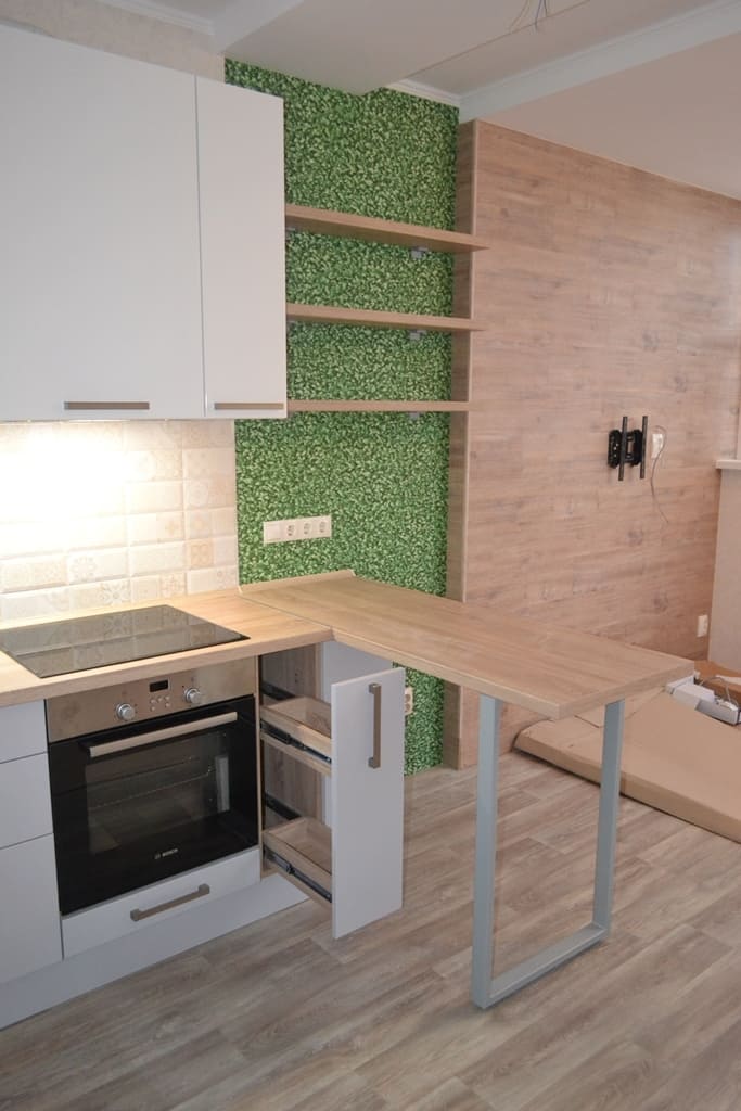 Бело-серая кухня 6 Бело-серая кухня 6