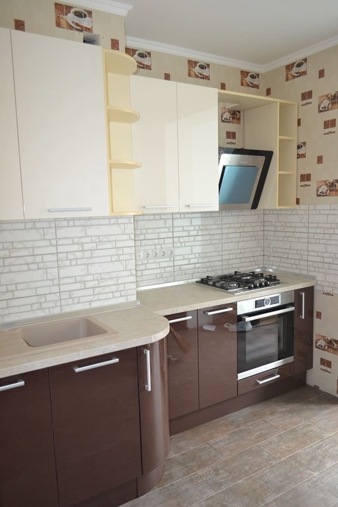 Кухня в кофейно-молочных тонах 5 Кухня в кофейно-молочных тонах 5