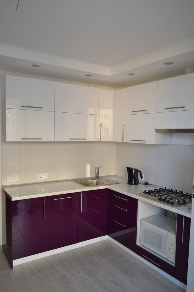 Кухня в цвете баклажан 4 Кухня в цвете баклажан 4