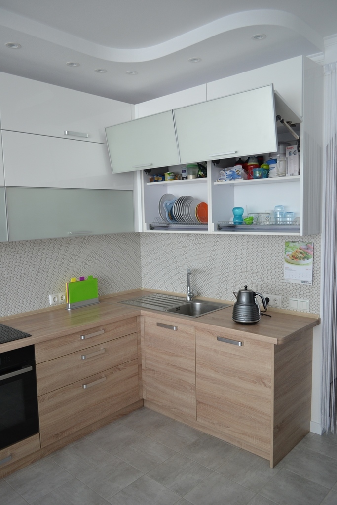 Современная кухня со светлым деревом 2 Современная кухня со светлым деревом 2