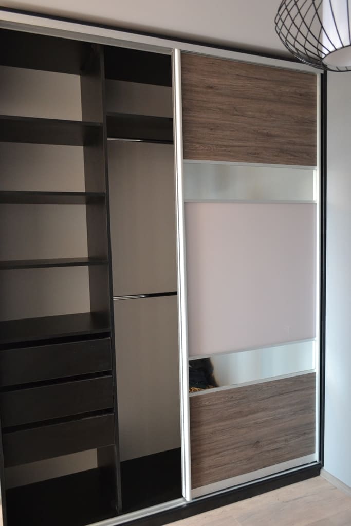 Шкаф-купе комбинированный фасад 2 Шкаф-купе комбинированный фасад 2