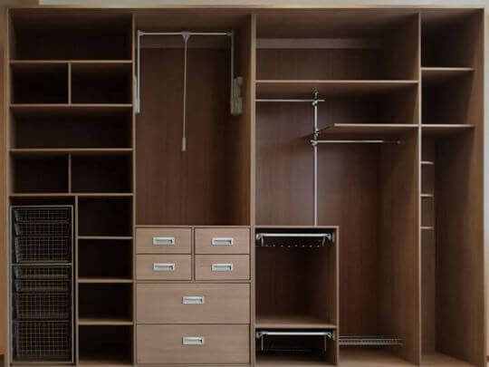 Наполнение шкафа-купе