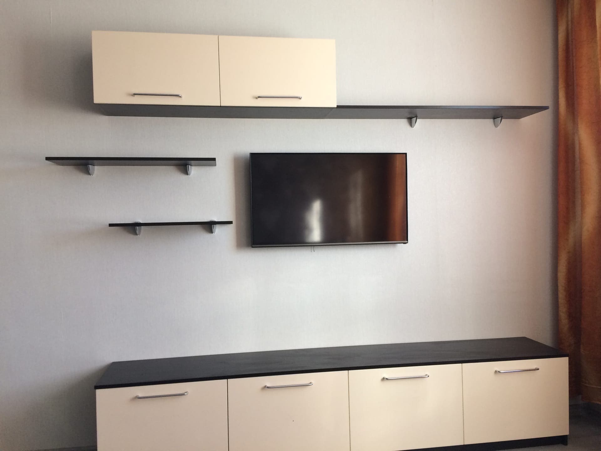 Гостиная в цветах венге и крем 3 Гостиная в цветах венге и крем 3